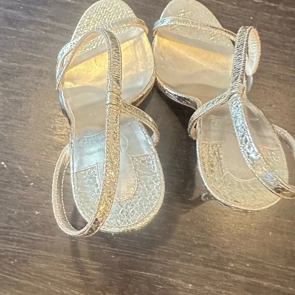 Christian Loubouton Rosalie Gold slingbacks
